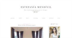 Desktop Screenshot of estefaniamendivil.com